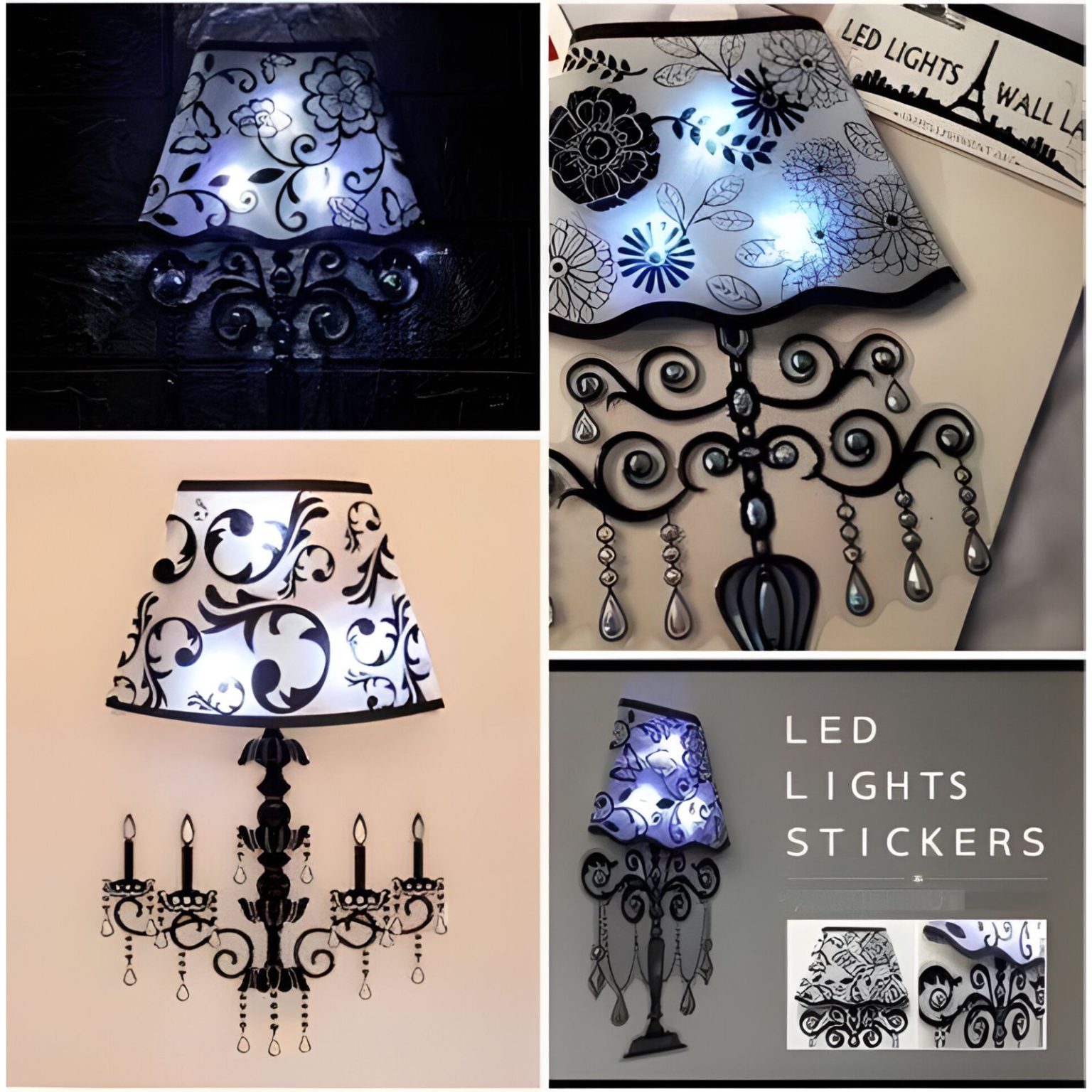 Custom Led Light Sticker Wall Decor Lamp Sticker